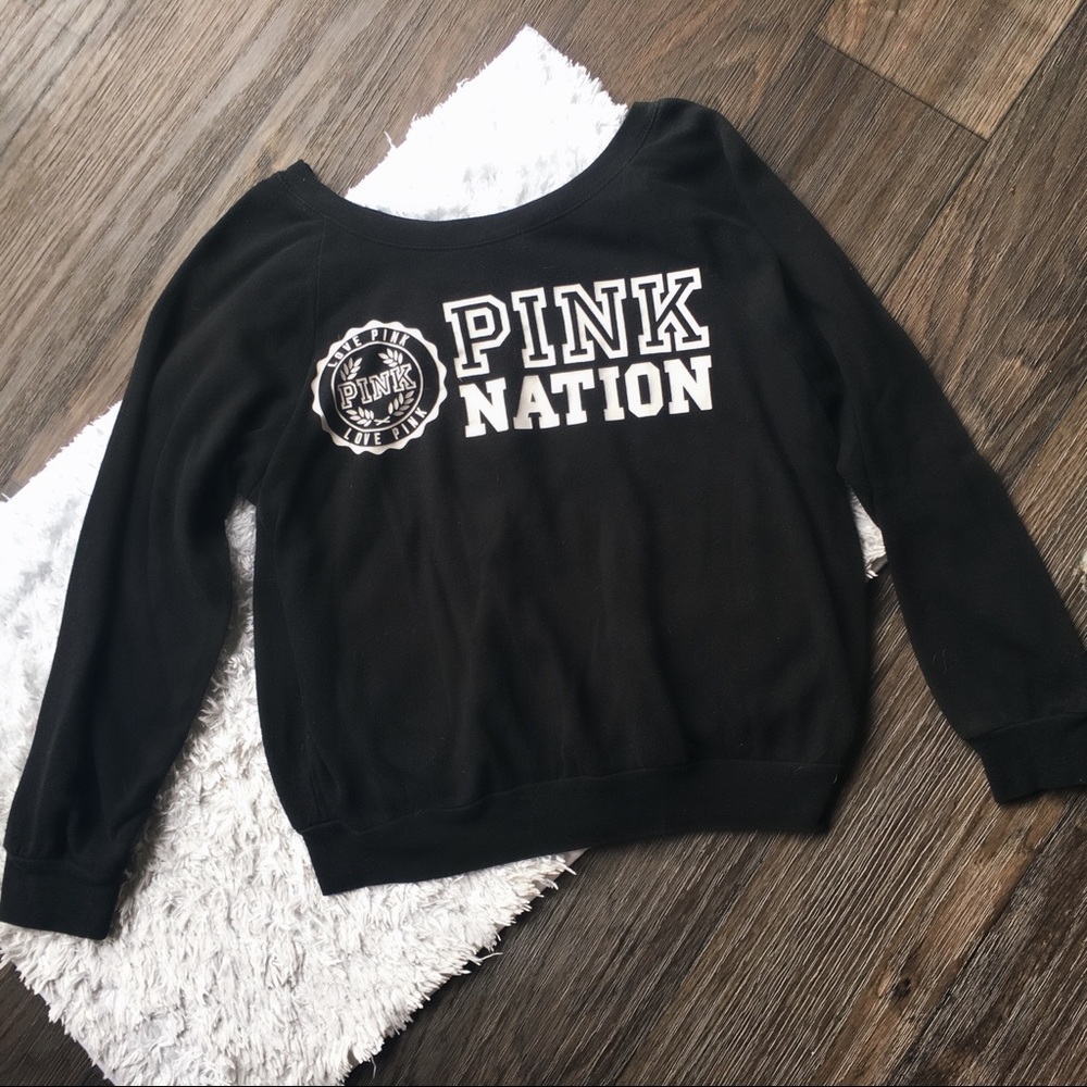 Victoria’s Secret PINK Off-The-Shoulder Crew